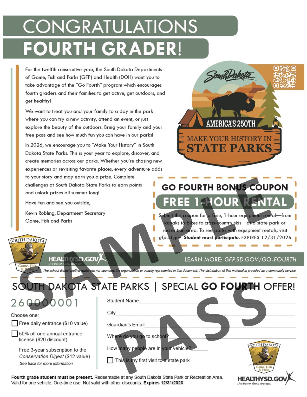 sample Go Fourth pass