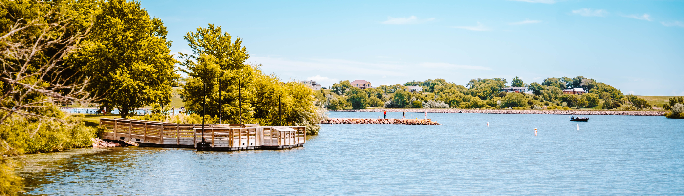 Hero image showing a South Dakota State Park