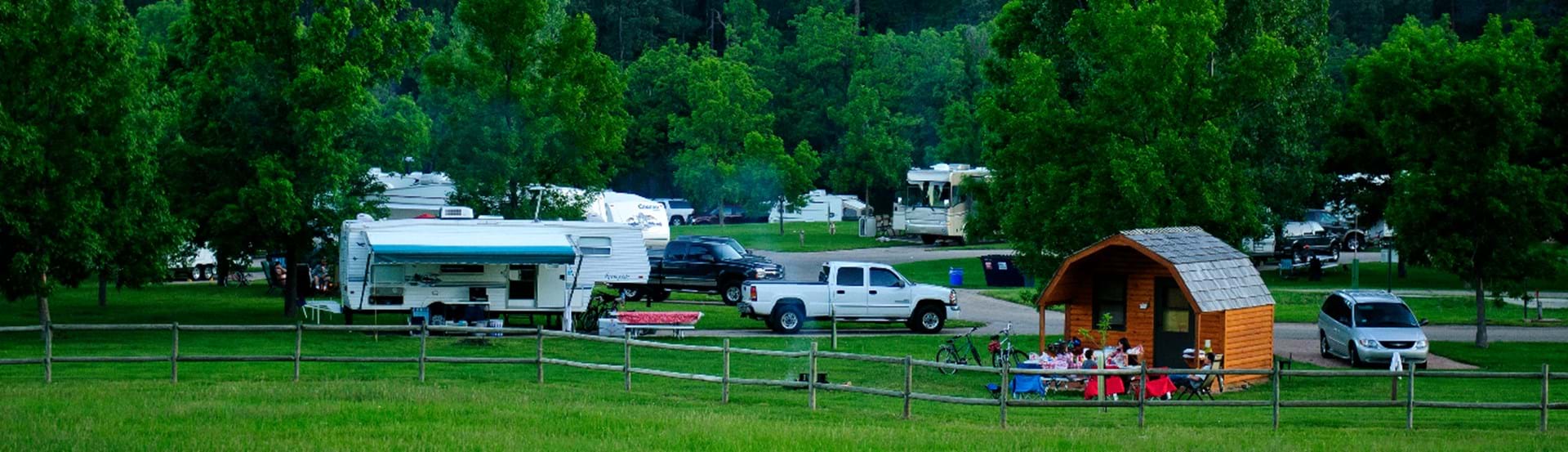 Hero image showing a South Dakota State Park